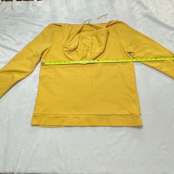 Hurley Pullover Hoodie Yellow Graphic Women's Medium with front pocket - Picture 6 of 11